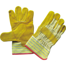 Yellow Cow Split Leather Patched Palm Work Glove-3051